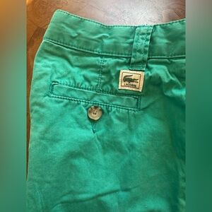 Lacoste Kids Teal Green Chino Shorts